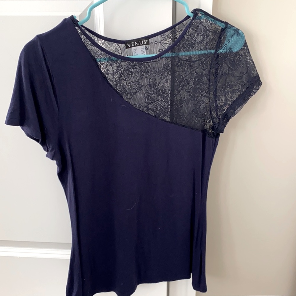 Lace-detail t-shirt, never worn